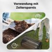 Műtrágyaszóró kerti szórógép vetéshez is fogantyúval 75 l-es 60 cm munkaszélességgel, 65087
