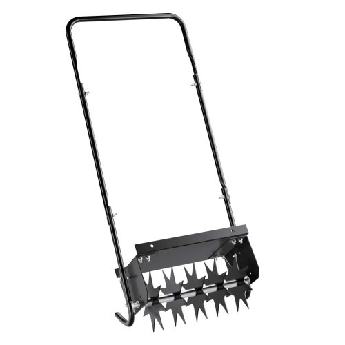 Gyepszellőztető 40 cm szélesség 6,4 cm mélység 5 tüskés acél talajlazító 65092