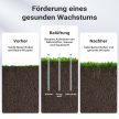 Gyepszellőztető 40 cm szélesség 6,4 cm mélység 5 tüskés acél talajlazító 65092
