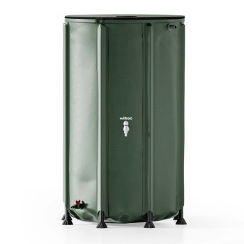   Összecsukható esővízgyűjtő hordó fedéllel csappal 500 literes 620 G/M² PVC-ből 65101