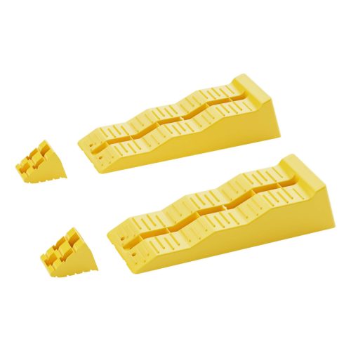 Lépcsőék pár 4/7/10 cm ütközővel, szintezőékek lakókocsikhoz 2 db-os készlet 65109