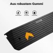 Küszöbrámpa strapabíró gumiból készült rámpa 110 x 32 x 3,8 cm sárga fényvisszaverő csíkokkal 50 t-ig 65181