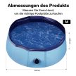 Fudajo kutyamedence 80x20 cm-es csúszásmentes PVC-ből készült összecsukható 65245