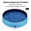 Fudajo kutyamedence 100x30 cm-es csúszásmentes PVC-ből készült összecsukható 65247