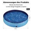 Fudajo kutyamedence 160x30 cm-es csúszásmentes PVC-ből készült összecsukható 65249