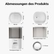 Fudajo automata víz- és ételadagoló macskák és kutyák számára fehér 65290