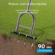 Acélból készült kézi gyepszellőztető, ergonomikus T-fogantyúval ellátott 4 fogú gyepszellőztető 65409