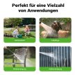 Mini kerti tömlődob 10 m PVC tömlővel, kerti tömlődob PP-ből állítható fúvókával 65414