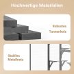 Kültéri 5 szintes macskaház futtató 116x82x175,7 cm Fa PVC Bevonat 65454