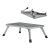 Kempinglépcső, összecsukható acél létra 1 lépcsőfokkal, teherbírás akár 150 kg 65768
