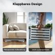 Kempinglépcső, összecsukható acél létra 1 lépcsőfokkal, teherbírás akár 150 kg 65768