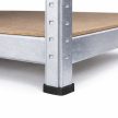 Nagy teherbírású horganyzott csavarmentes acél 5 polcos rendszer, 45x45x180 cm 65834