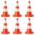 Közlekedési bóják, forgalomirányító terelőkúpok 50 cm magas 6 darabos szett 65927