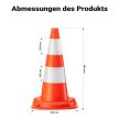 Közlekedési bóják, forgalomirányító terelőkúpok 50 cm magas 6 darabos szett 65927